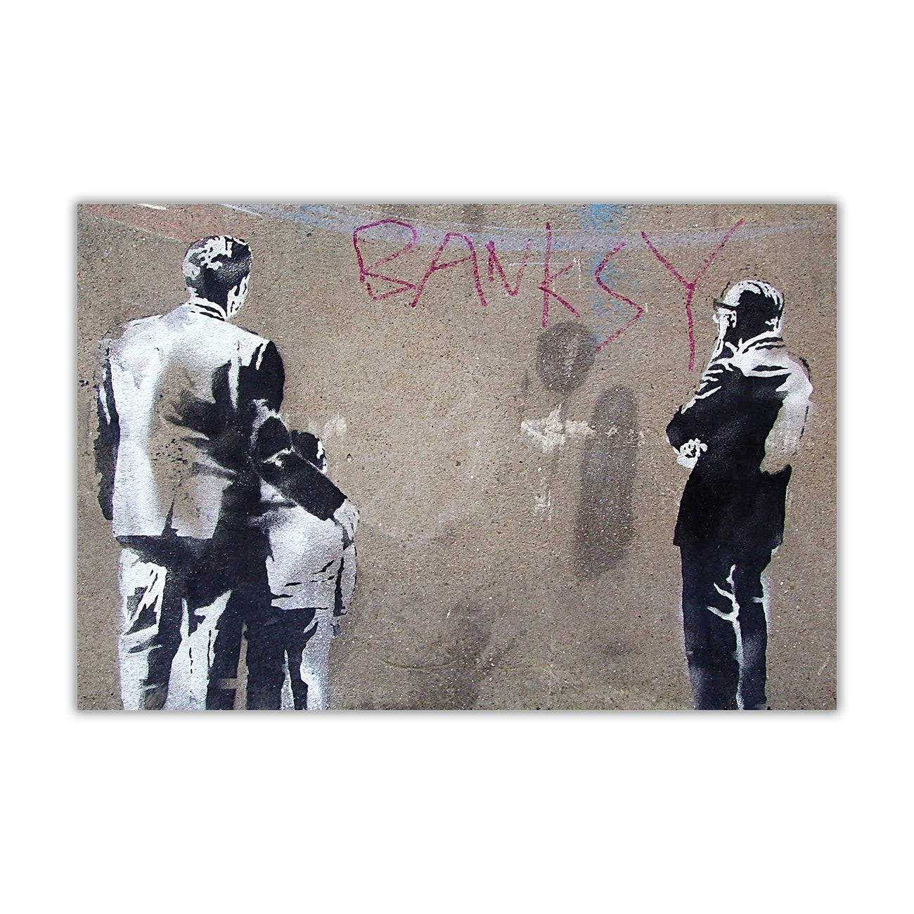 Banksy Art Critic Canvas Wall Art Picture Print for the Living Room, Bedroom, Home Decor