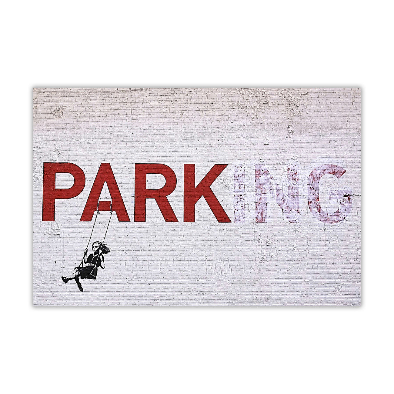 Banksy Park Canvas Wall Art Picture Print for the Living Room, Bedroom, Home Decor