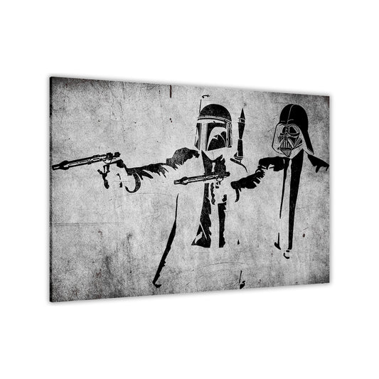 Banksy SWPF Canvas Wall Art Picture Print for the Living Room, Bedroom, Home Decor