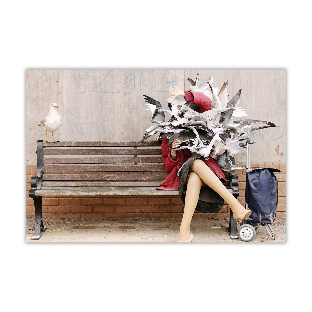Banksy Seagulls Canvas Wall Art Picture Print for the Living Room, Bedroom, Home Decor