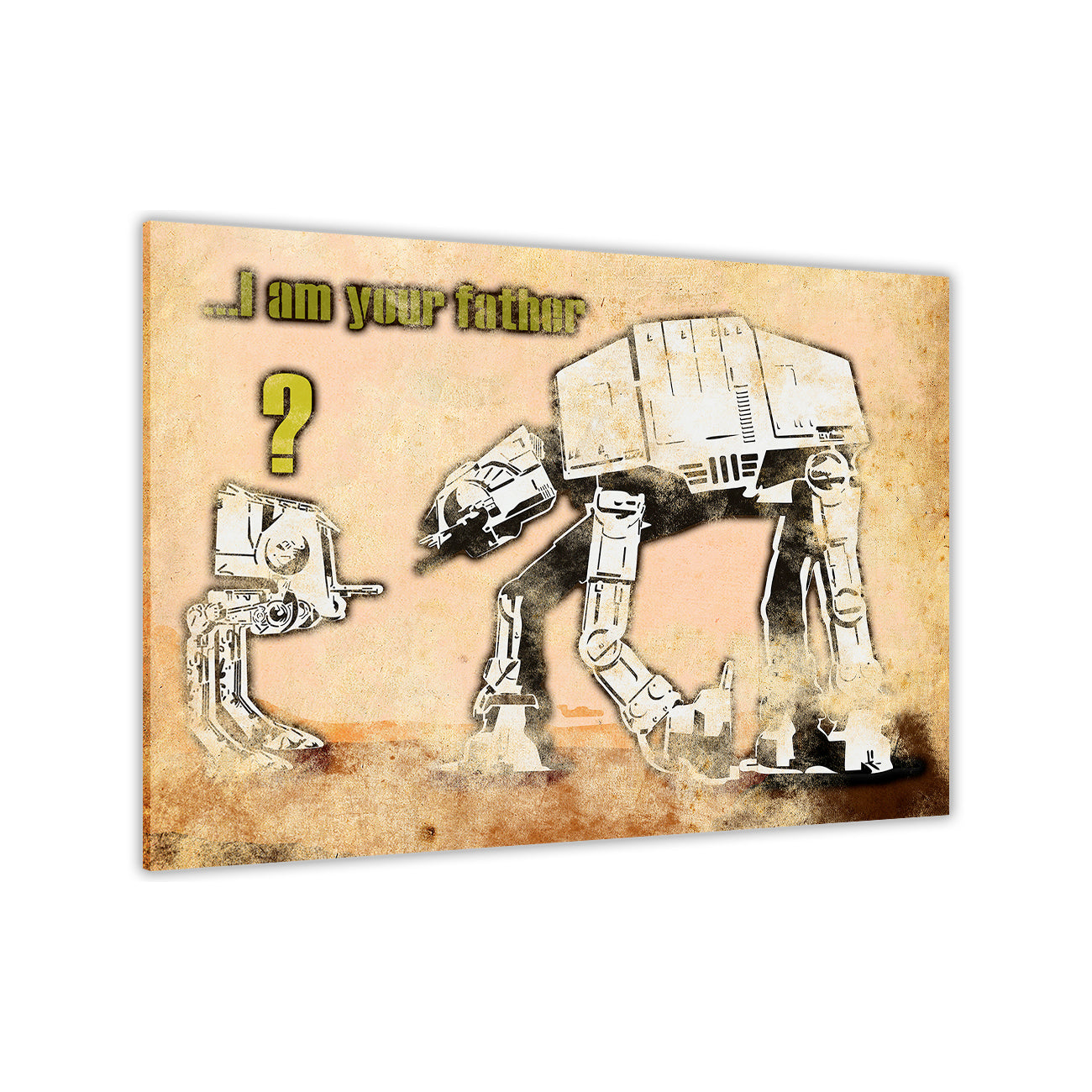 Banksy Your Father Canvas Wall Art Picture Print for the Living Room, Bedroom, Home Decor