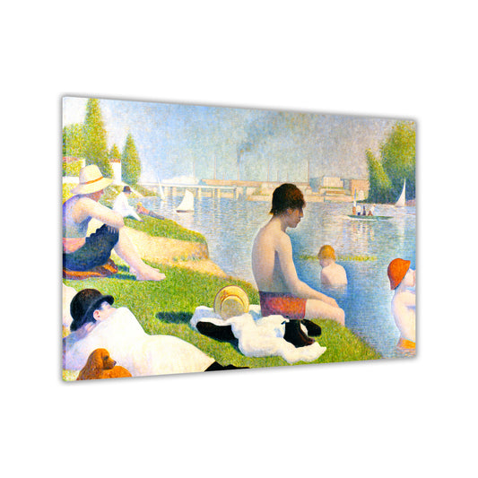 Bathers At Asnieres Canvas Wall Art Picture Print for the Living Room, Bedroom, Home Decor
