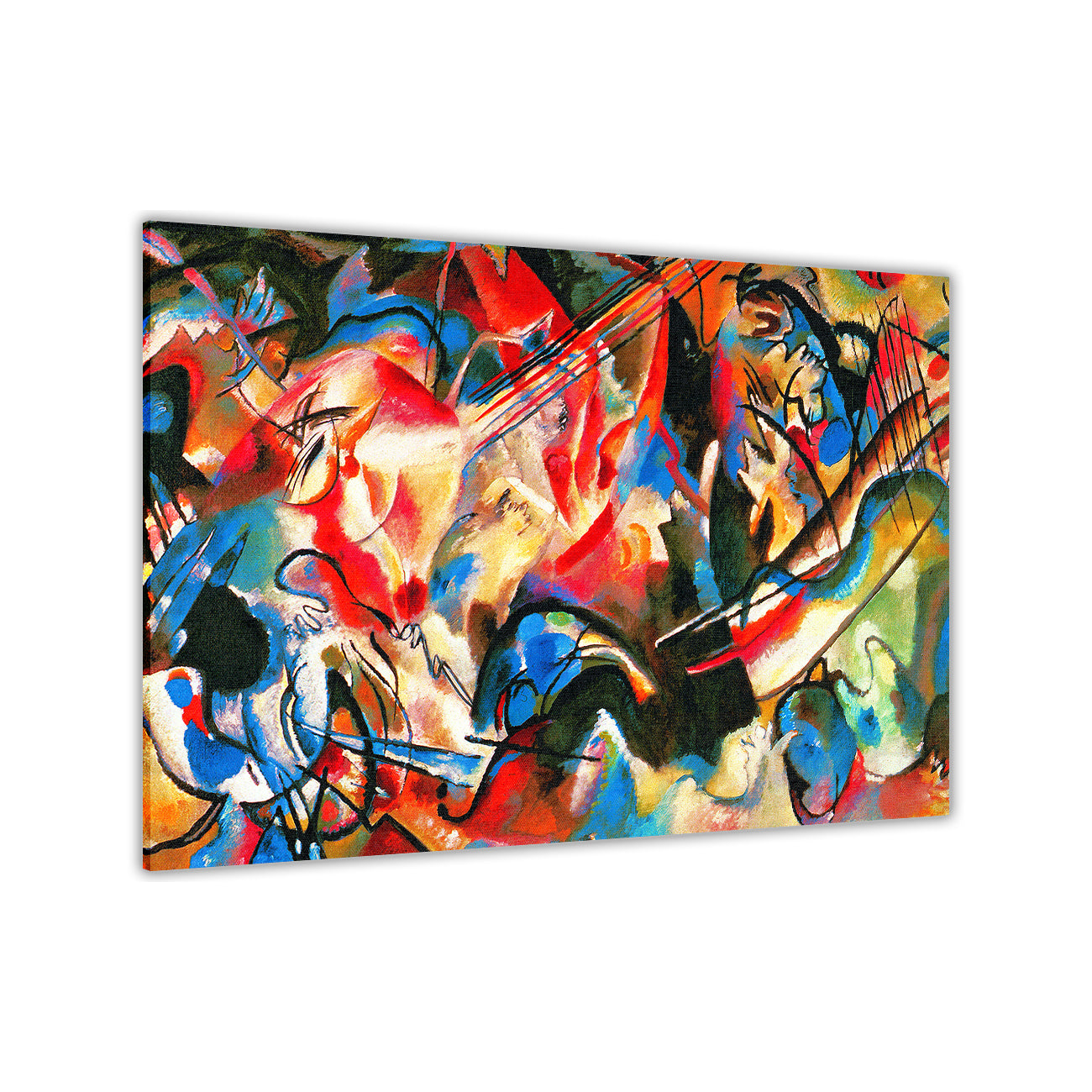 Kandinsky 6 Composition Canvas Wall Art Picture Print for the Living Room, Bedroom, Home Decor