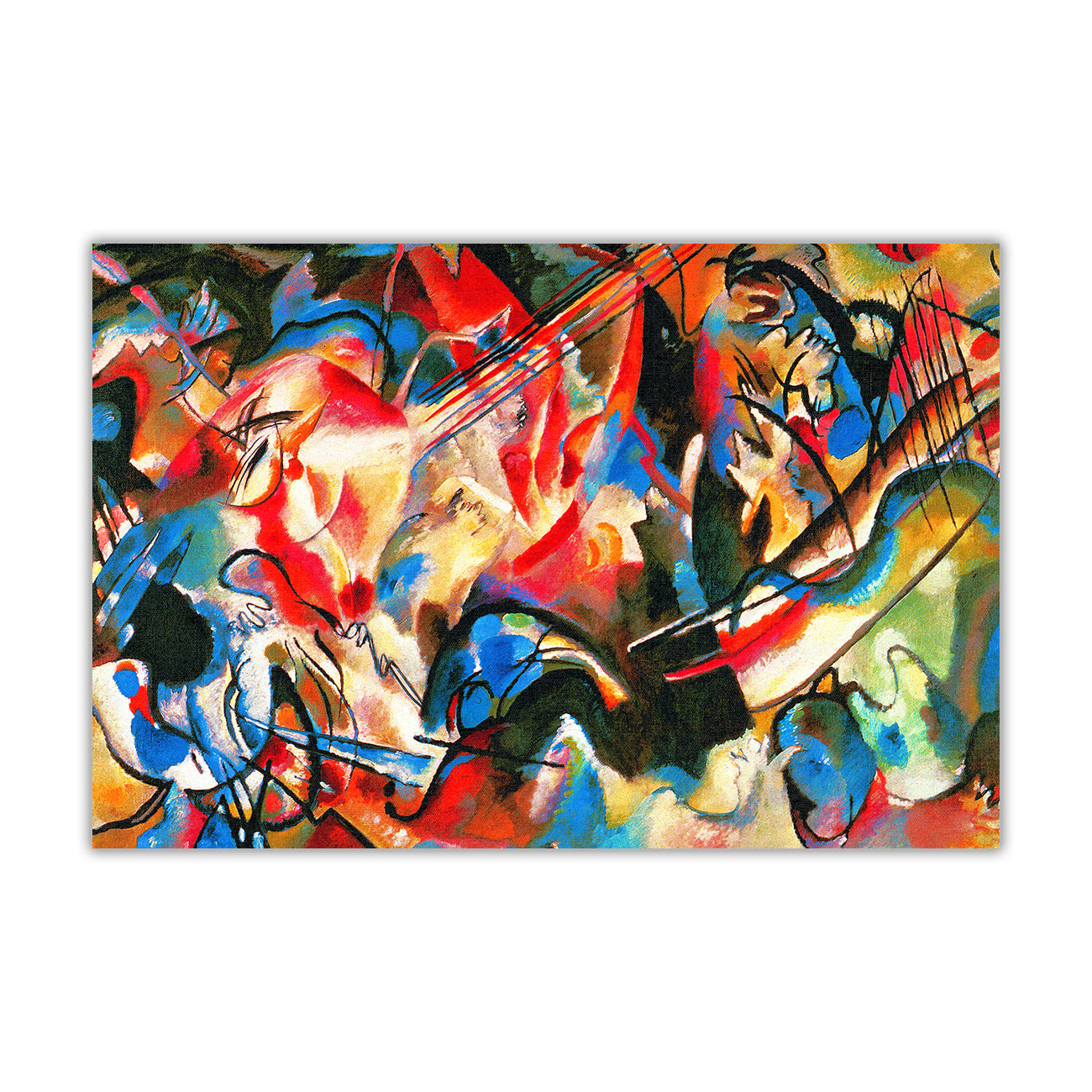Kandinsky 6 Composition Canvas Wall Art Picture Print for the Living Room, Bedroom, Home Decor