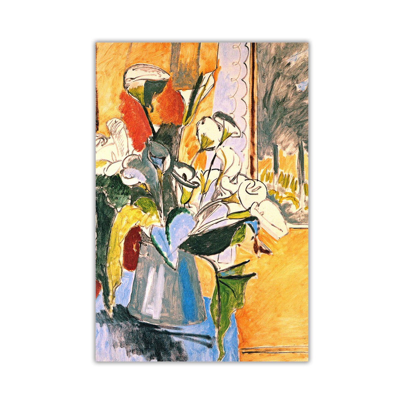Matisse Henri Bouquet Of Flowers Canvas Wall Art Picture Print for the Living Room, Bedroom, Home Decor