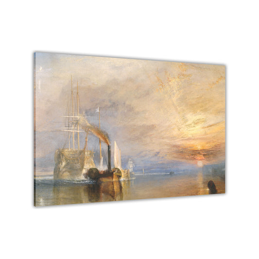 The Fighting Temeraire Canvas Wall Art Picture Print for the Living Room, Bedroom, Home Decor