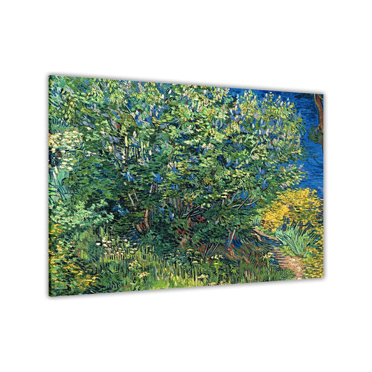 Van Gogh Lilac Bush Canvas Wall Art Picture Print for the Living Room, Bedroom, Home Decor