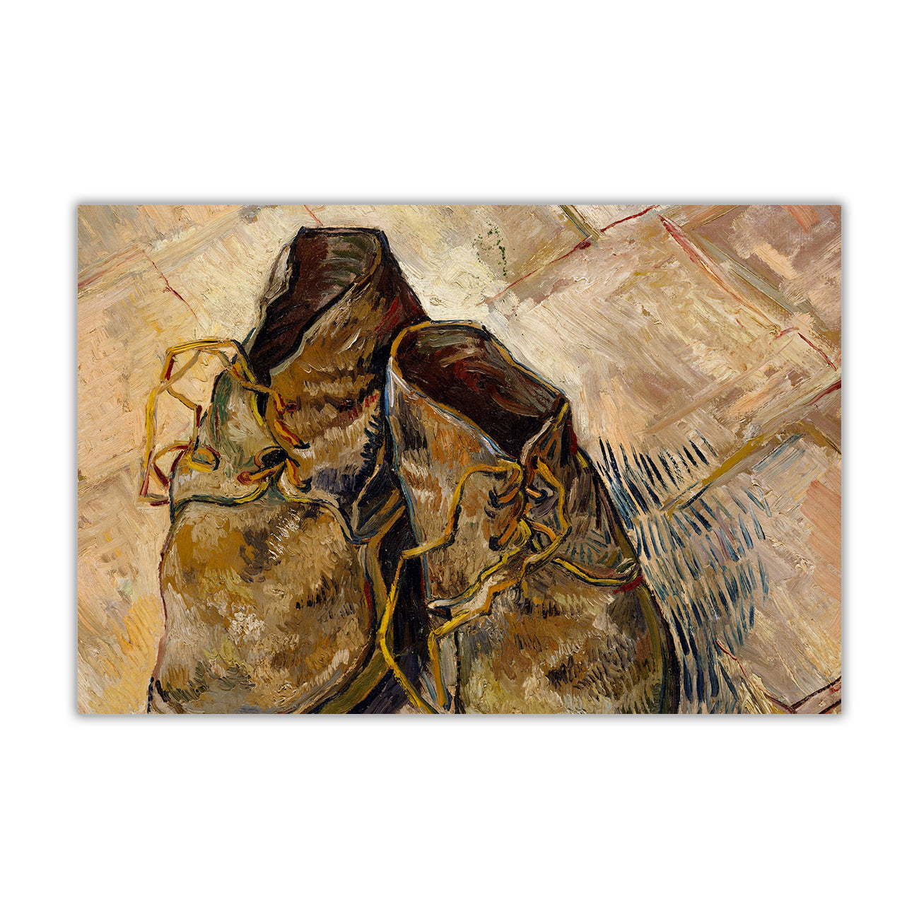 Van Gogh Shoes Canvas Wall Art Picture Print for the Living Room, Bedroom, Home Decor
