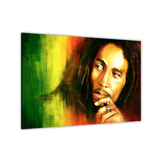 Bob Marley Art Colourful Canvas Wall Art Picture Print for the Living Room, Bedroom, Home Decor