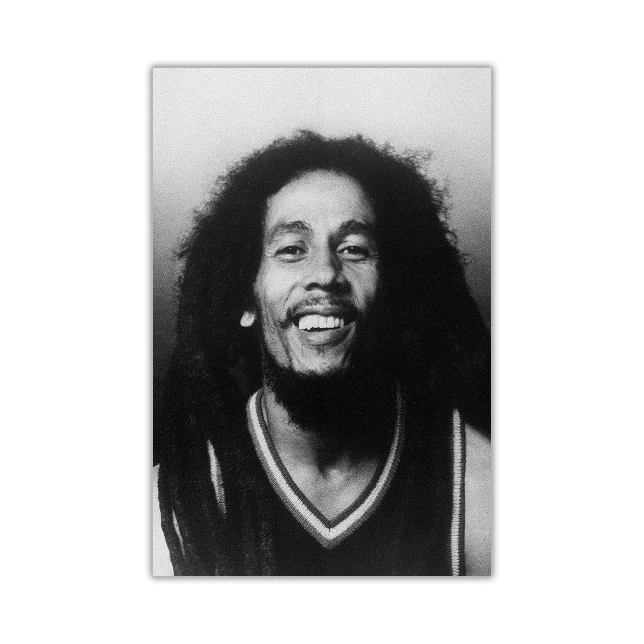 Bob Marley Black & White Canvas Wall Art Picture Print for the Living Room, Bedroom, Home Decor