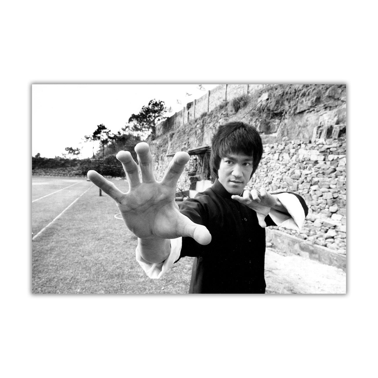 Bruce Lee BW Canvas Wall Art Picture Print for the Living Room, Bedroom, Home Decor