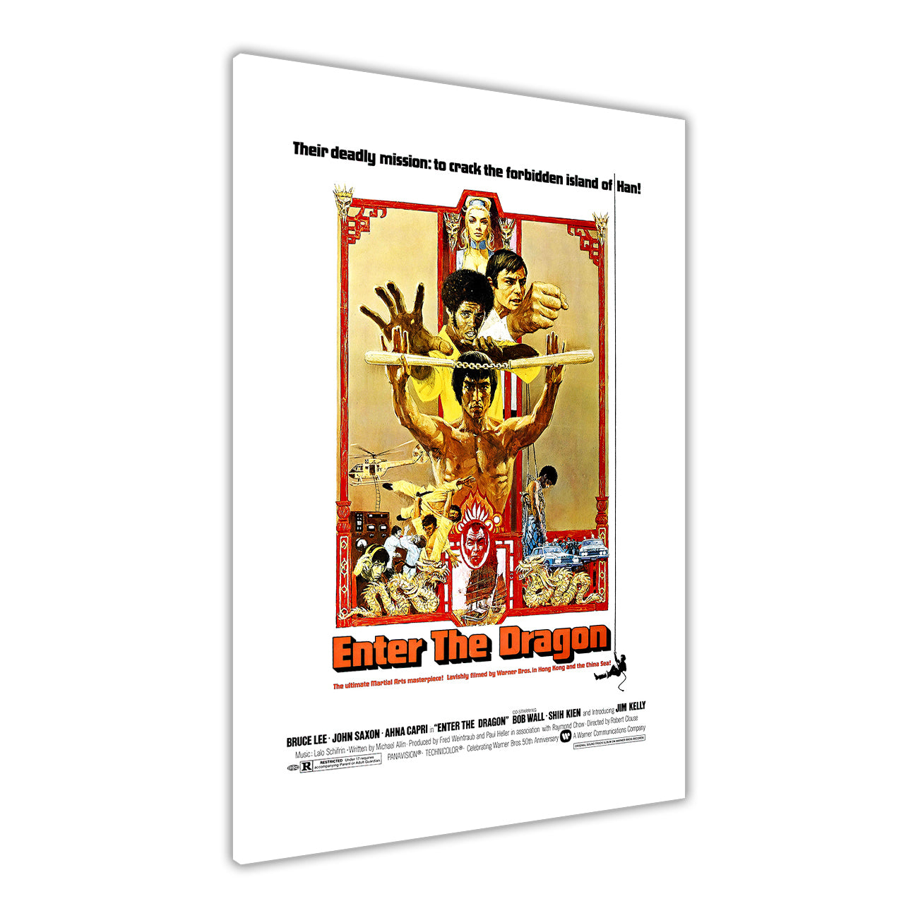 Bruce Lee Enter The Dragon Poster Canvas Wall Art Picture Print for the Living Room, Bedroom, Home Decor