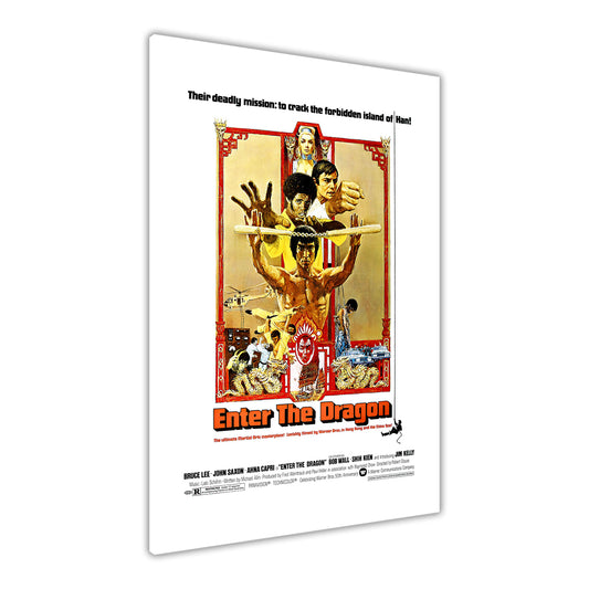 Bruce Lee Enter The Dragon Poster Canvas Wall Art Picture Print for the Living Room, Bedroom, Home Decor