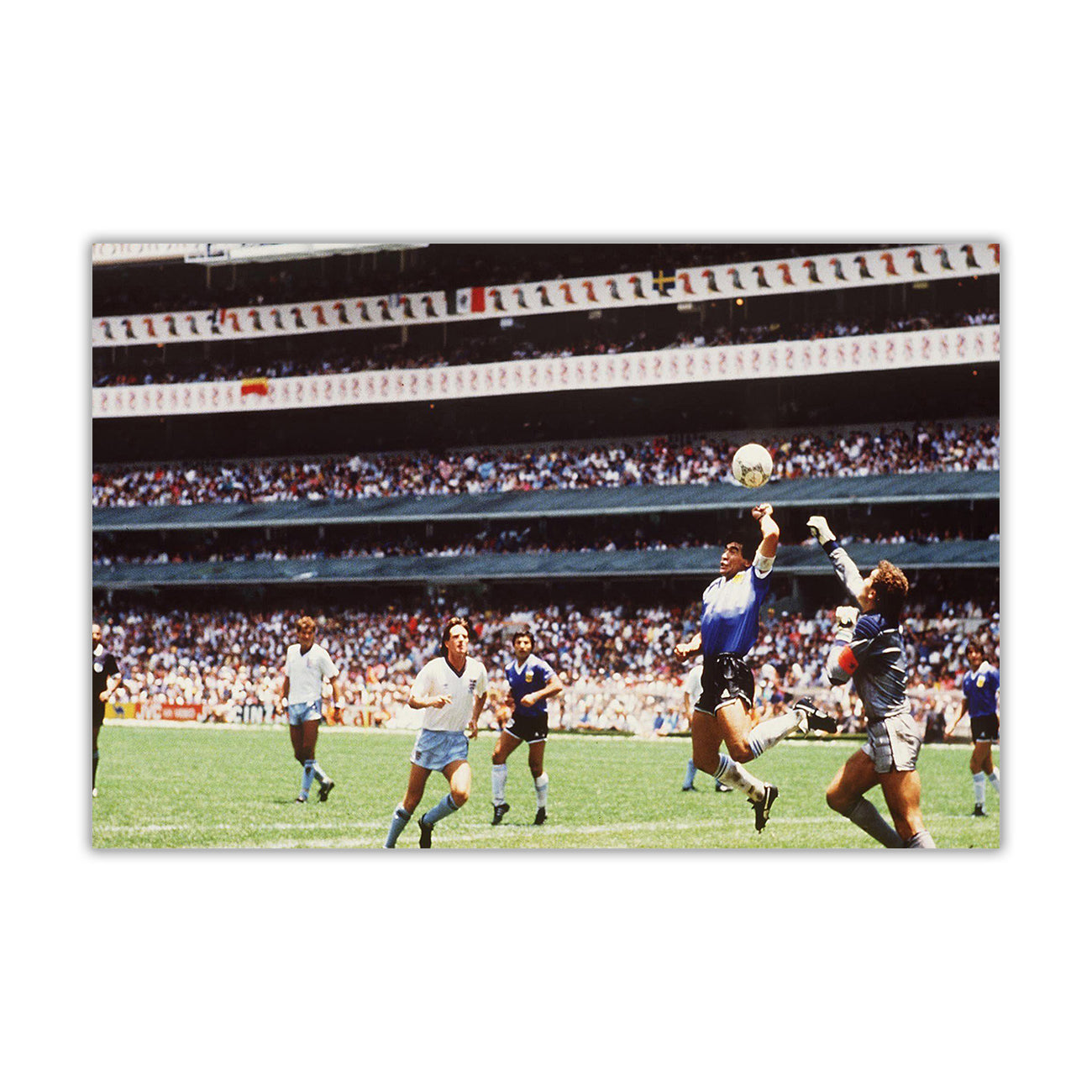 Maradona Hand Of God Canvas Wall Art Picture Print for the Living Room, Bedroom, Home Decor