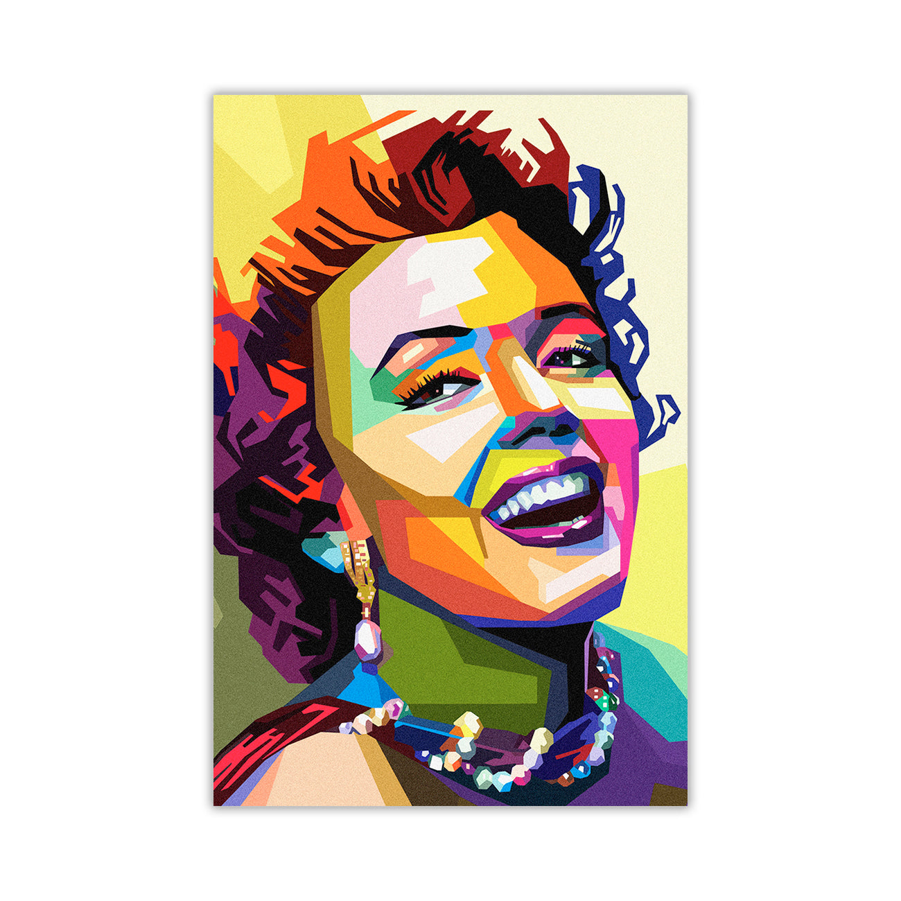 Monroe Colourful Pop Art Canvas Wall Art Picture Print for the Living Room, Bedroom, Home Decor