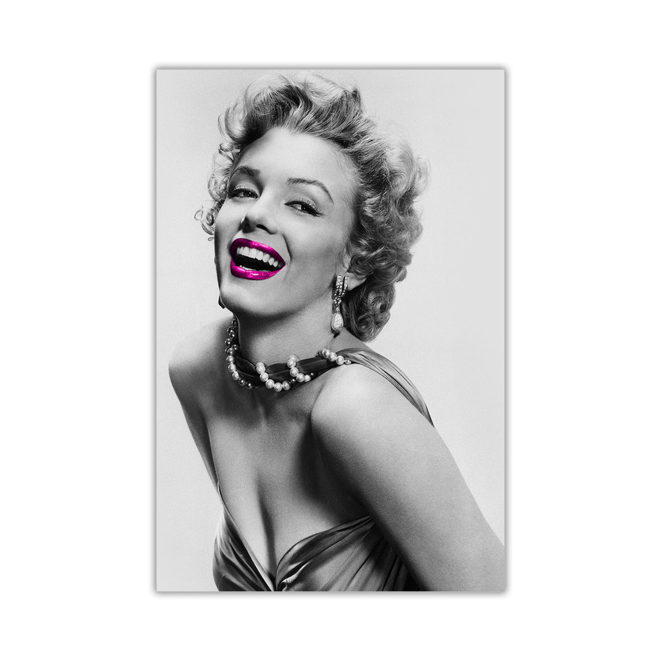 Monroe Lips Canvas Wall Art Picture Print for the Living Room, Bedroom, Home Decor