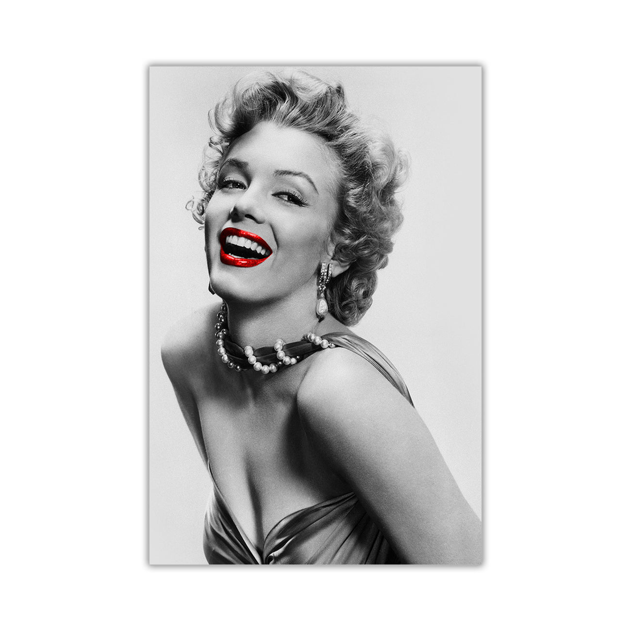 Monroe Lips Canvas Wall Art Picture Print for the Living Room, Bedroom, Home Decor