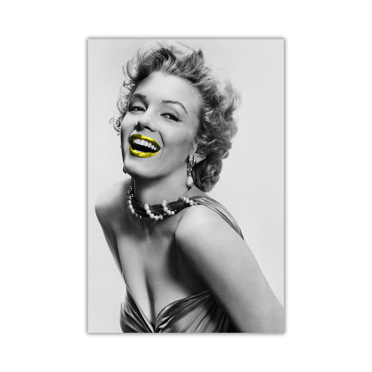 Monroe Lips Canvas Wall Art Picture Print for the Living Room, Bedroom, Home Decor