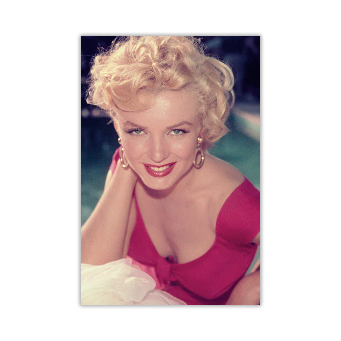 Monroe Pink Dress Canvas Wall Art Picture Print for the Living Room, Bedroom, Home Decor