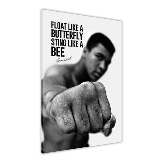 Muhammad Ali Butterfly Quote Canvas Wall Art Picture Print for the Living Room, Bedroom, Home Decor