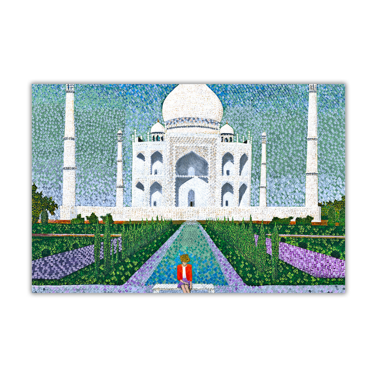 Princess Diana Taj Mahal Canvas Wall Art Picture Print for the Living Room, Bedroom, Home Decor