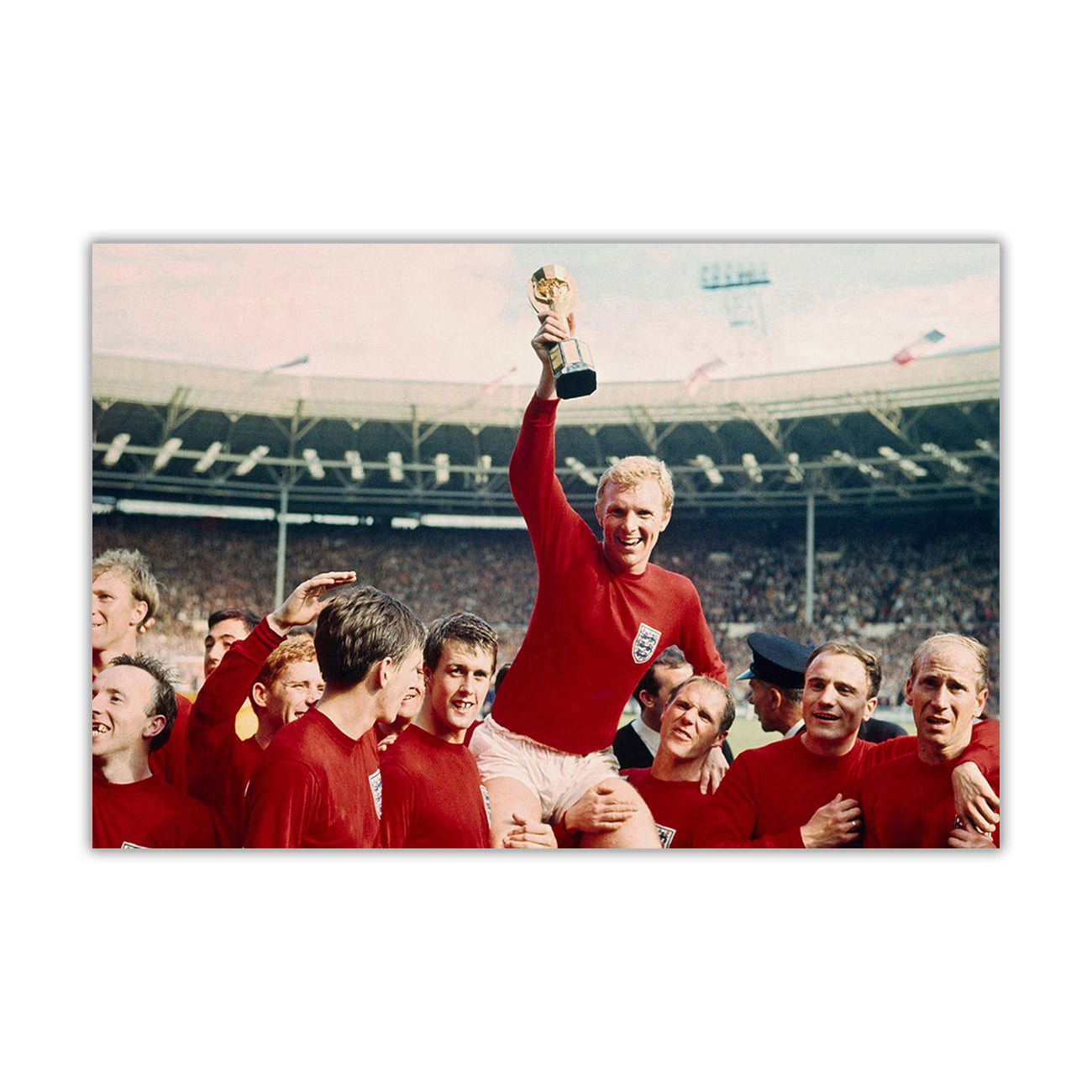 England World Cup 1966 Canvas Wall Art Picture Print for the Living Room, Bedroom, Home Decor