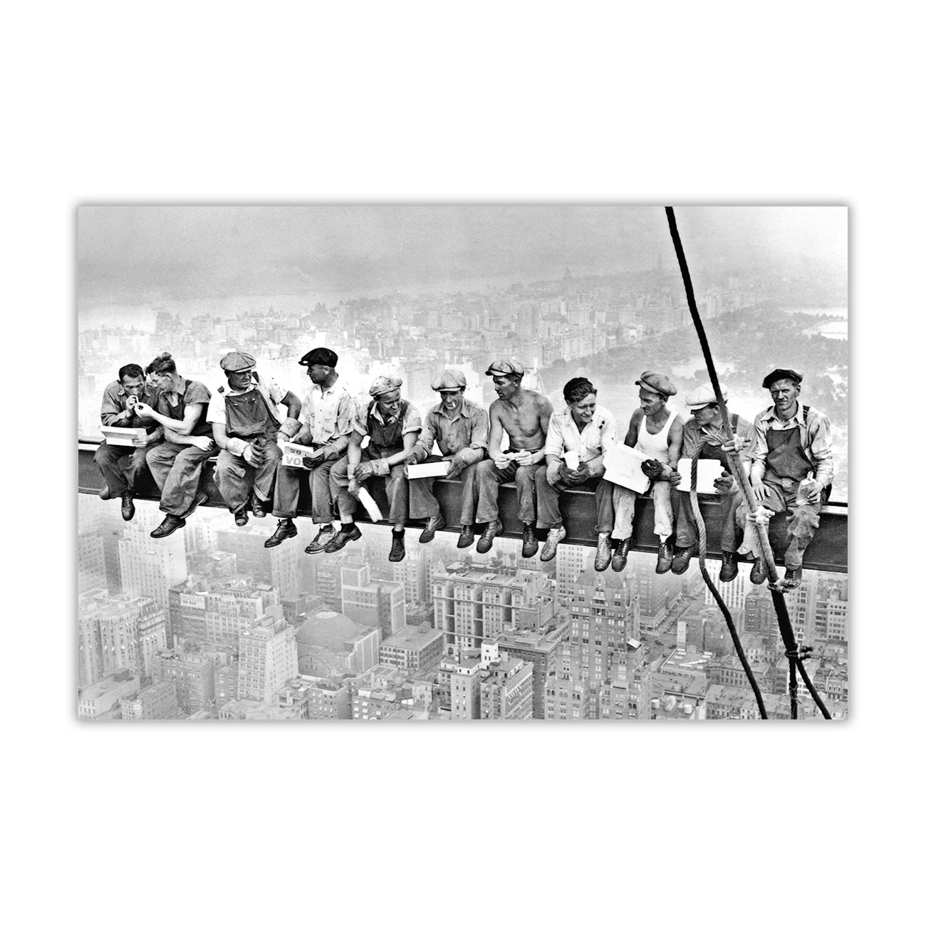 Sky Lunch Canvas Wall Art Picture Print for the Living Room, Bedroom, Home Decor
