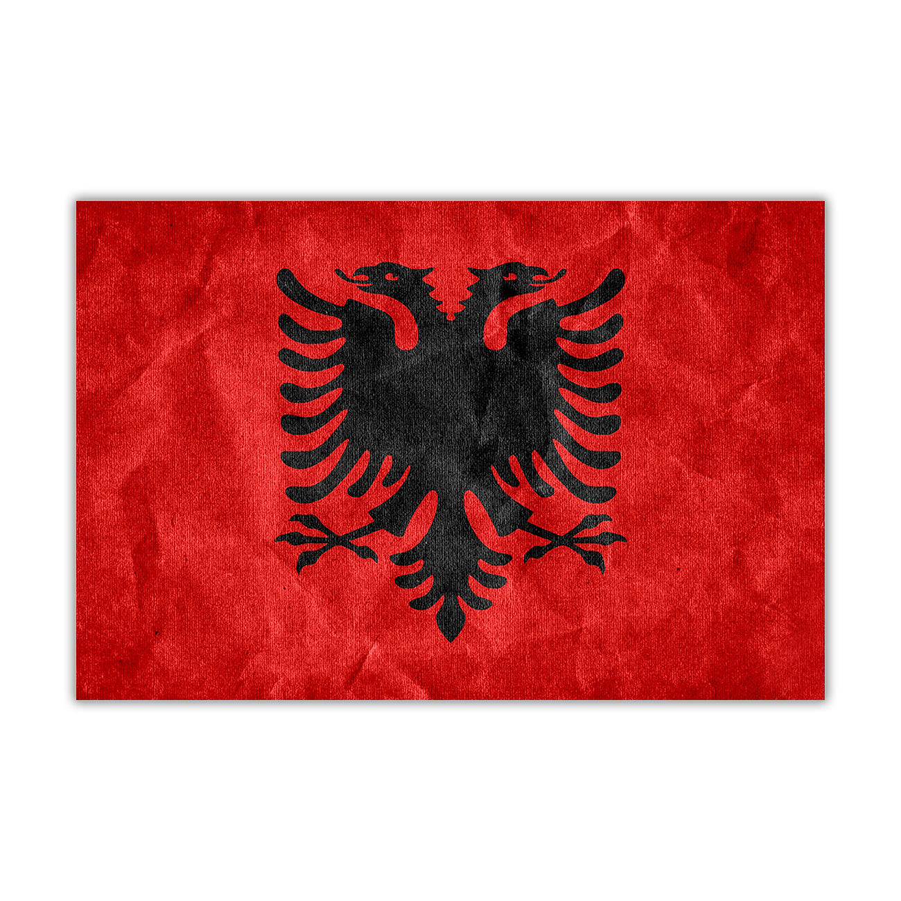 Albania Flag Canvas Wall Art Picture Print for the Living Room, Bedroom, Home Decor