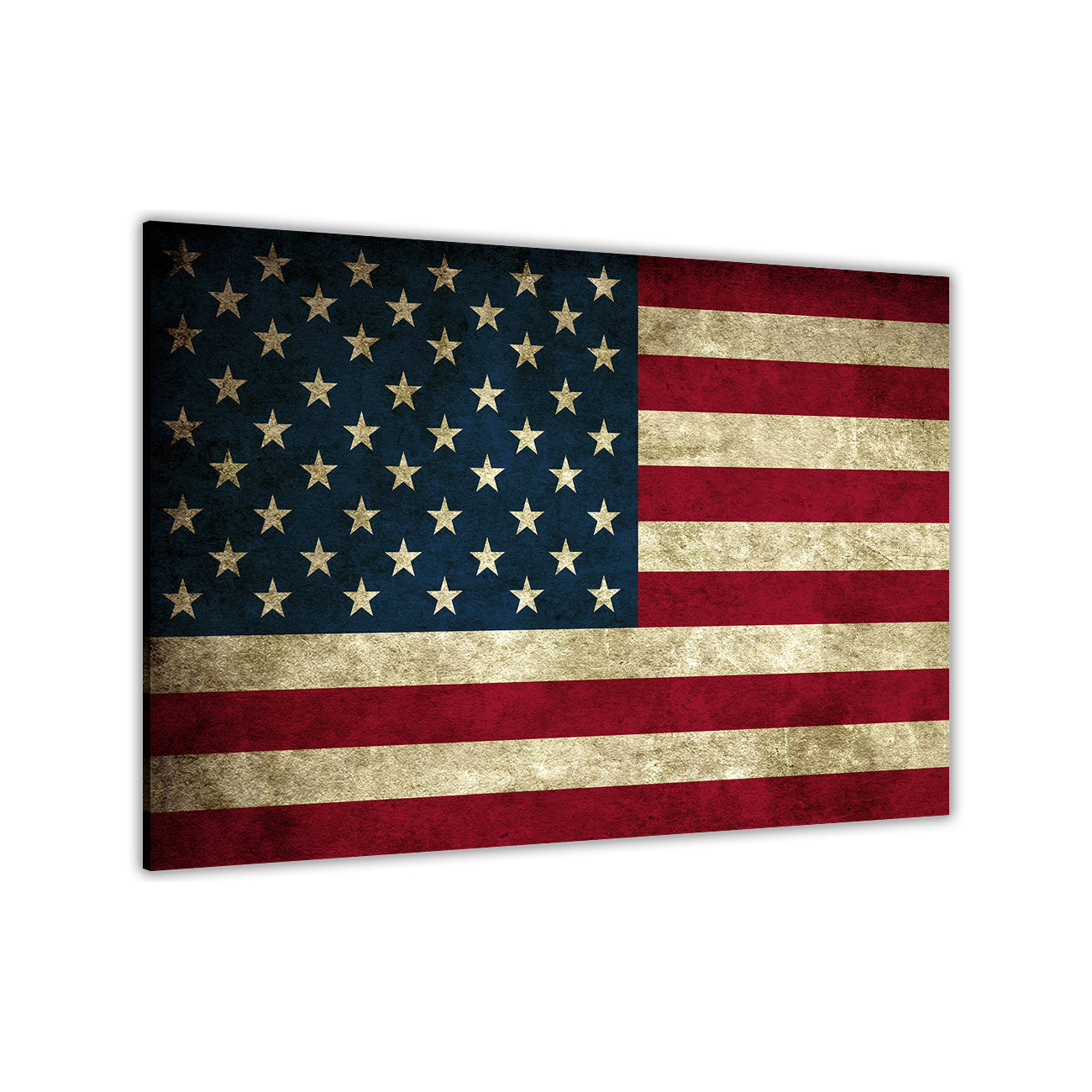 American Flag Canvas Wall Art Picture Print for the Living Room, Bedroom, Home Decor