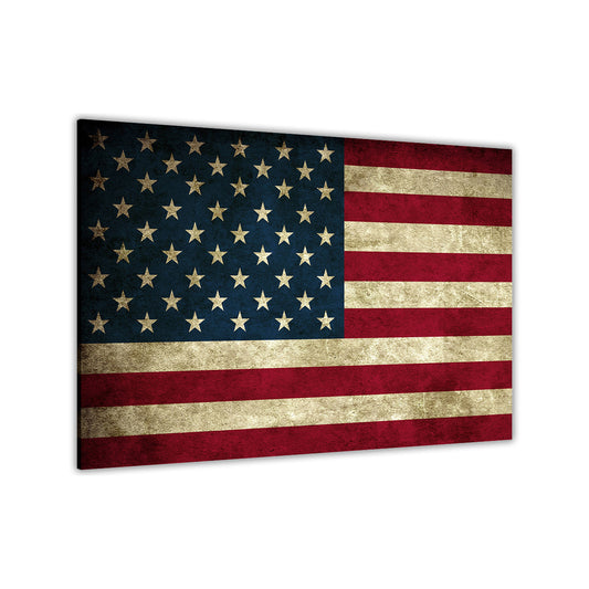 American Flag Canvas Wall Art Picture Print for the Living Room, Bedroom, Home Decor