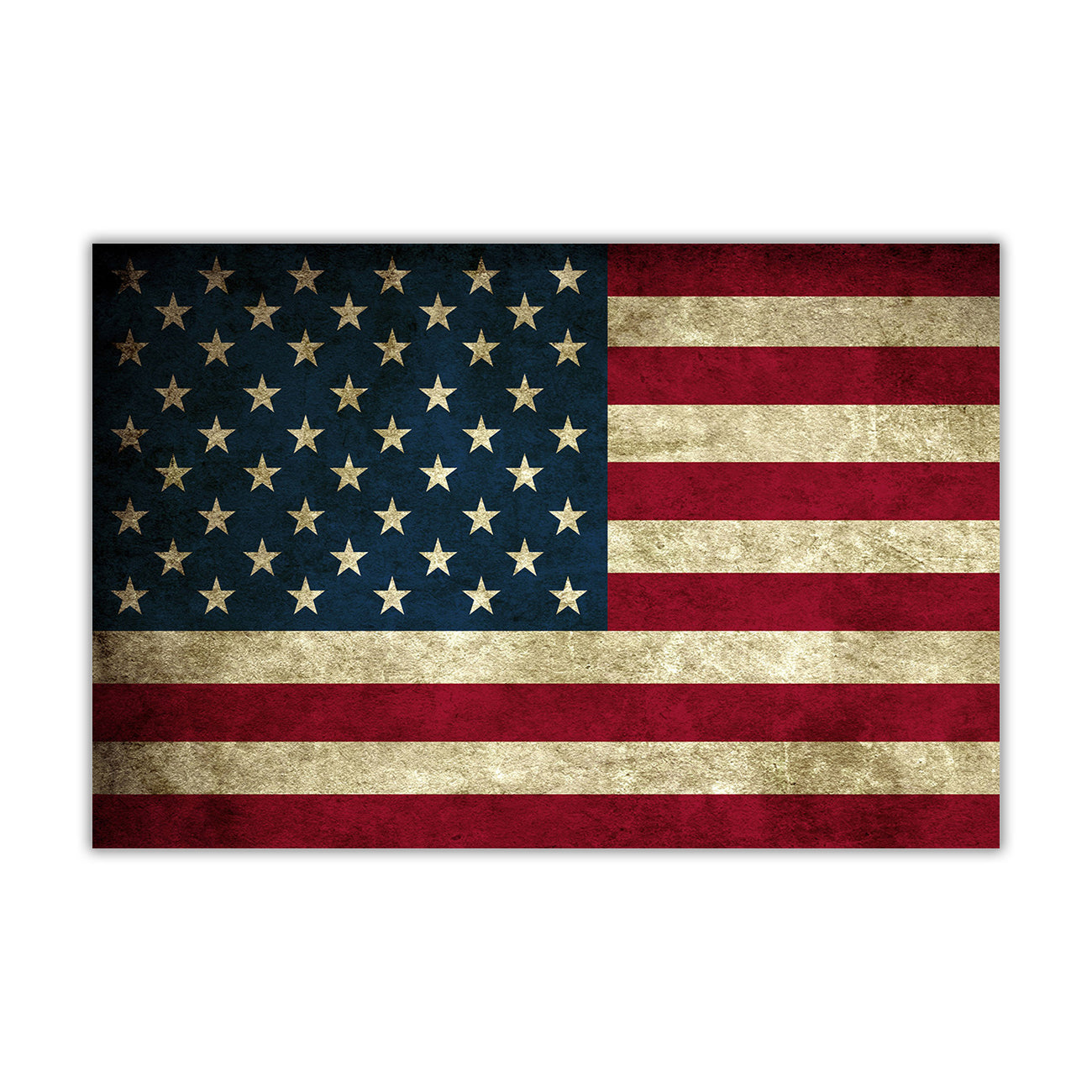 American Flag Canvas Wall Art Picture Print for the Living Room, Bedroom, Home Decor