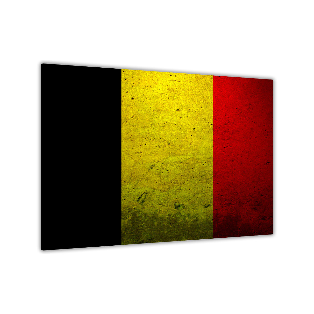 Belgium Flag Canvas Wall Art Picture Print for the Living Room, Bedroom, Home Decor
