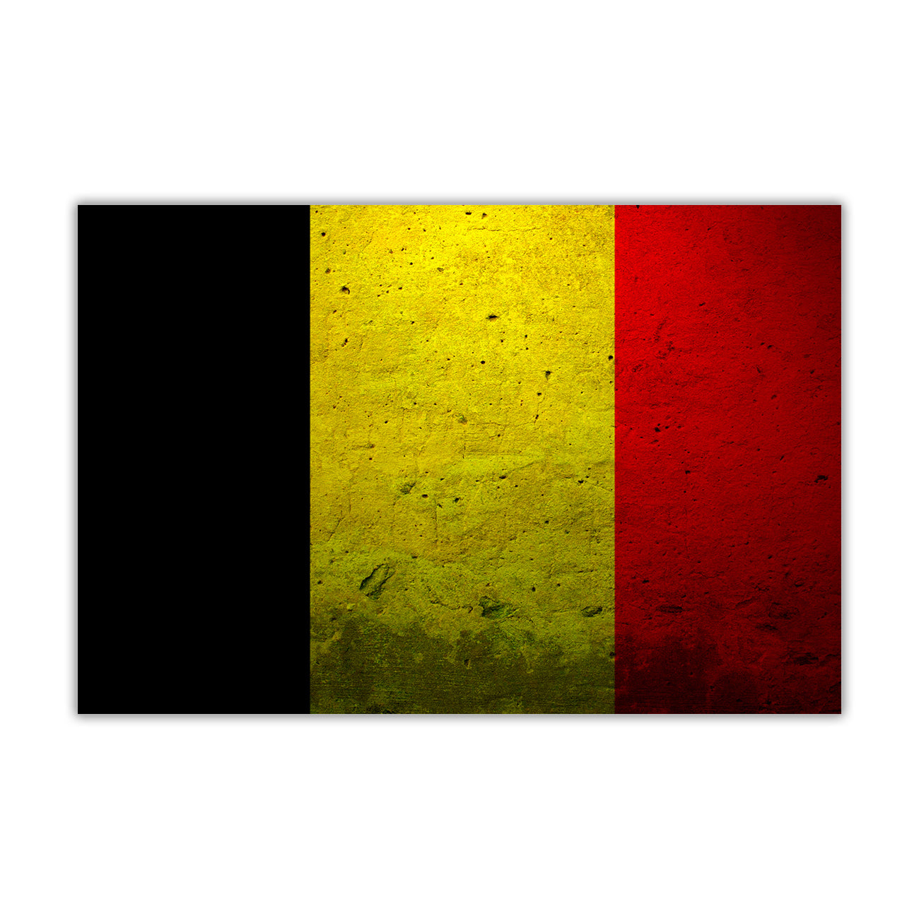 Belgium Flag Canvas Wall Art Picture Print for the Living Room, Bedroom, Home Decor