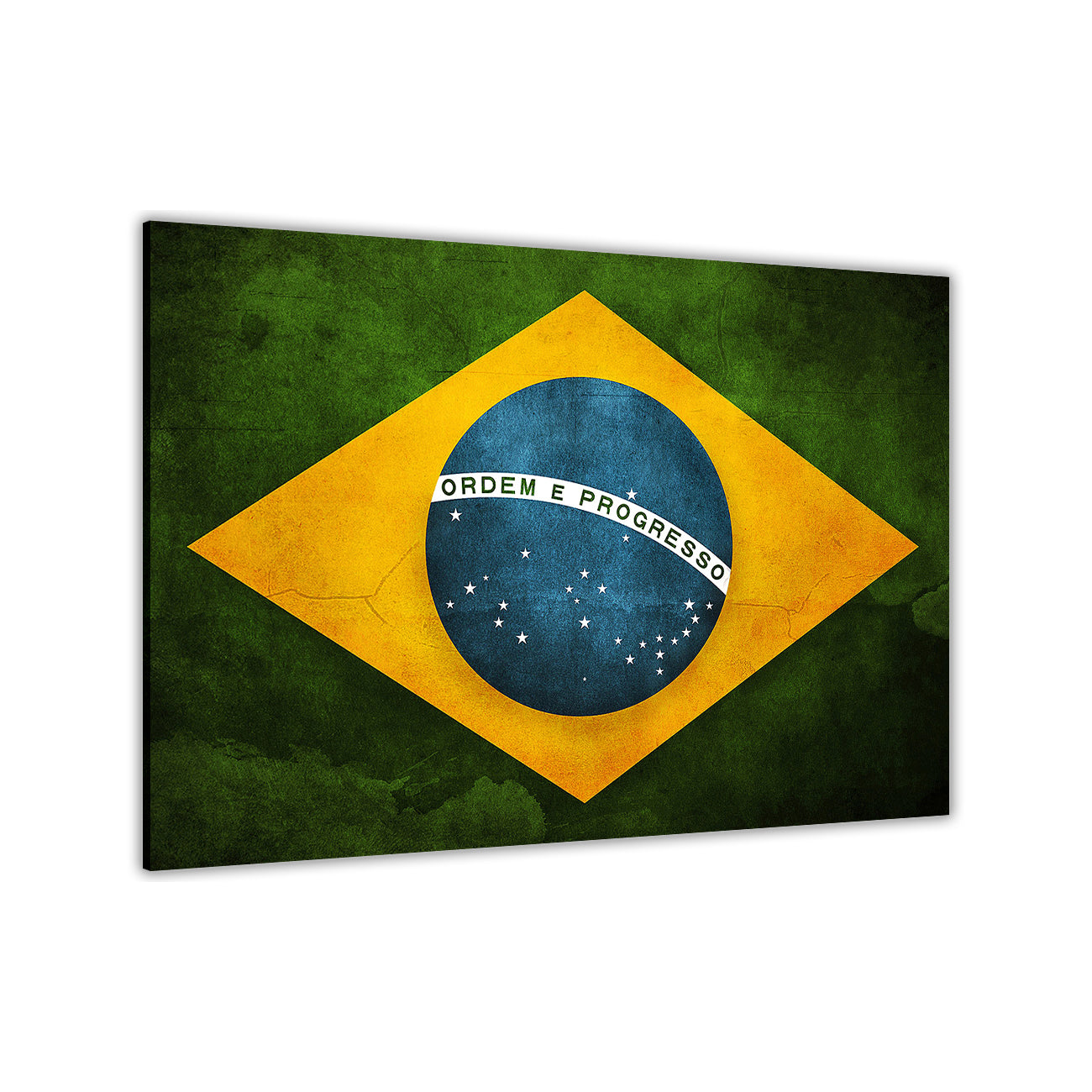 Brazil Flag Canvas Wall Art Picture Print for the Living Room, Bedroom, Home Decor