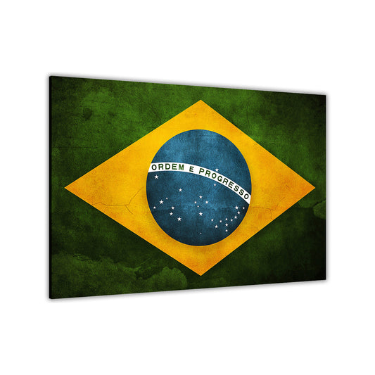 Brazil Flag Canvas Wall Art Picture Print for the Living Room, Bedroom, Home Decor
