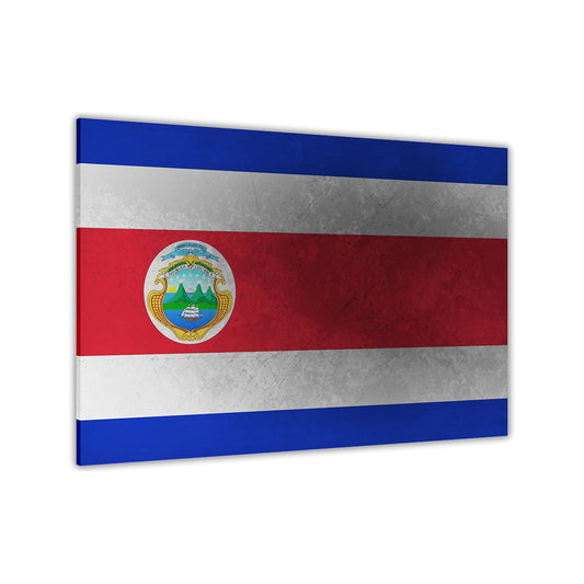 Costa Rica Flag Canvas Wall Art Picture Print for the Living Room, Bedroom, Home Decor