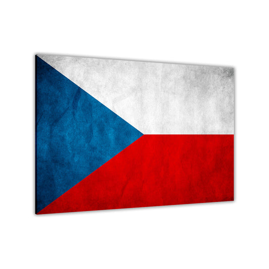 Czech Republic Flag Canvas Wall Art Picture Print for the Living Room, Bedroom, Home Decor