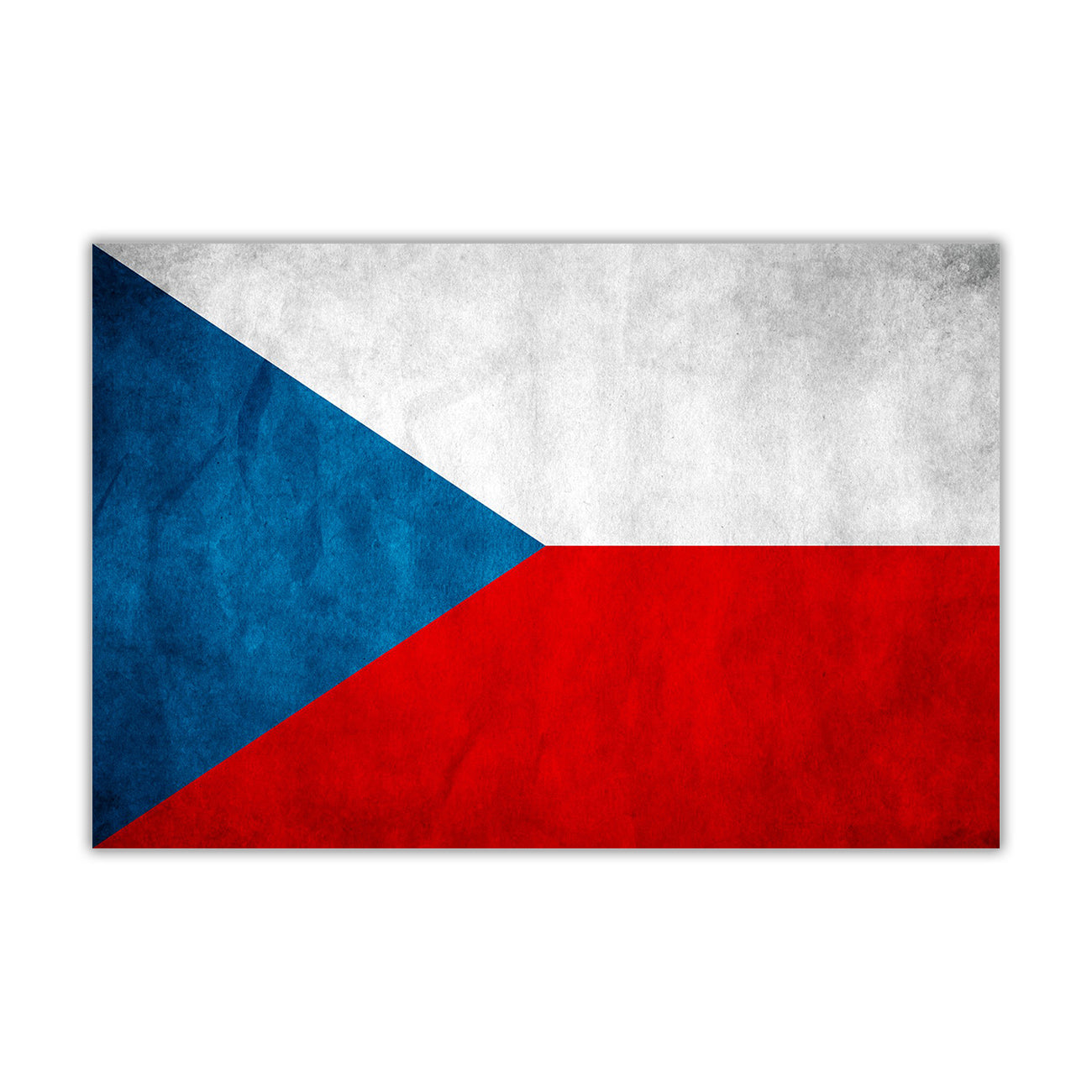 Czech Republic Flag Canvas Wall Art Picture Print for the Living Room, Bedroom, Home Decor