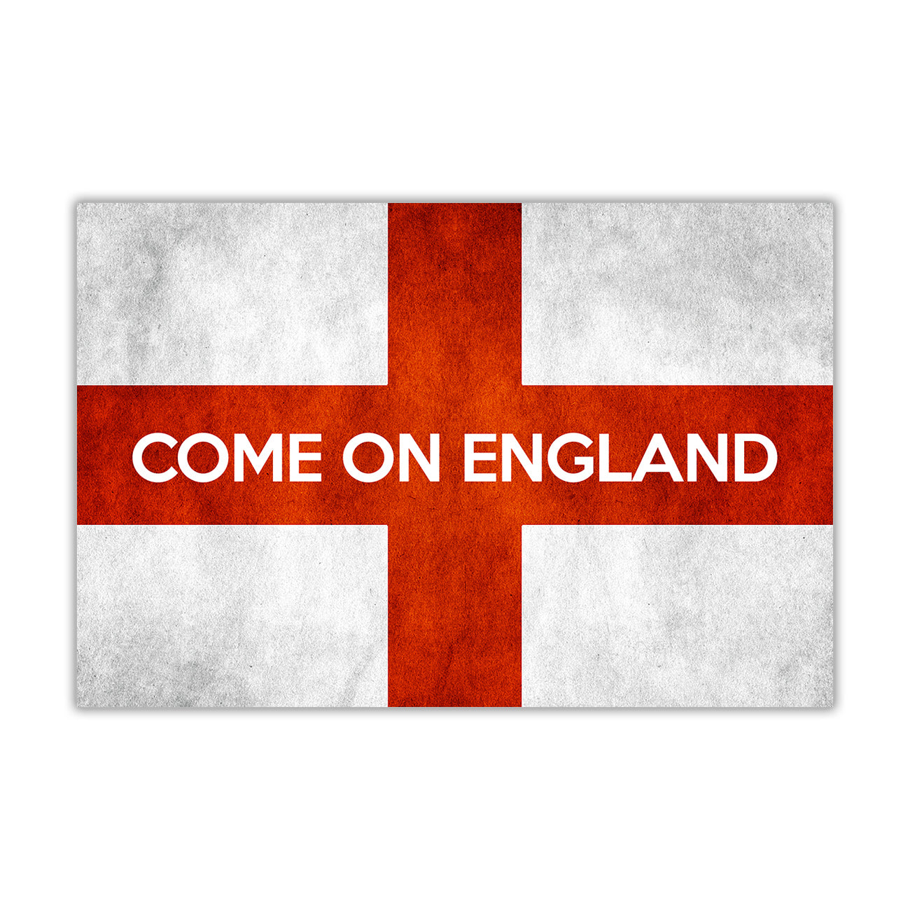 England Flag Come On Q Canvas Wall Art Picture Print for the Living Room, Bedroom, Home Decor