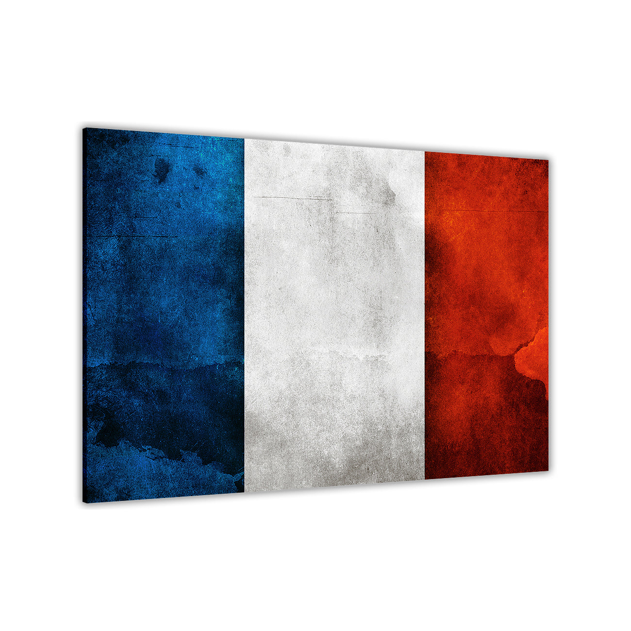 France Flag Canvas Wall Art Picture Print for the Living Room, Bedroom, Home Decor