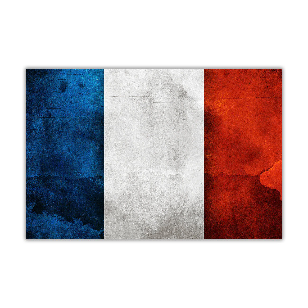 France Flag Canvas Wall Art Picture Print for the Living Room, Bedroom, Home Decor
