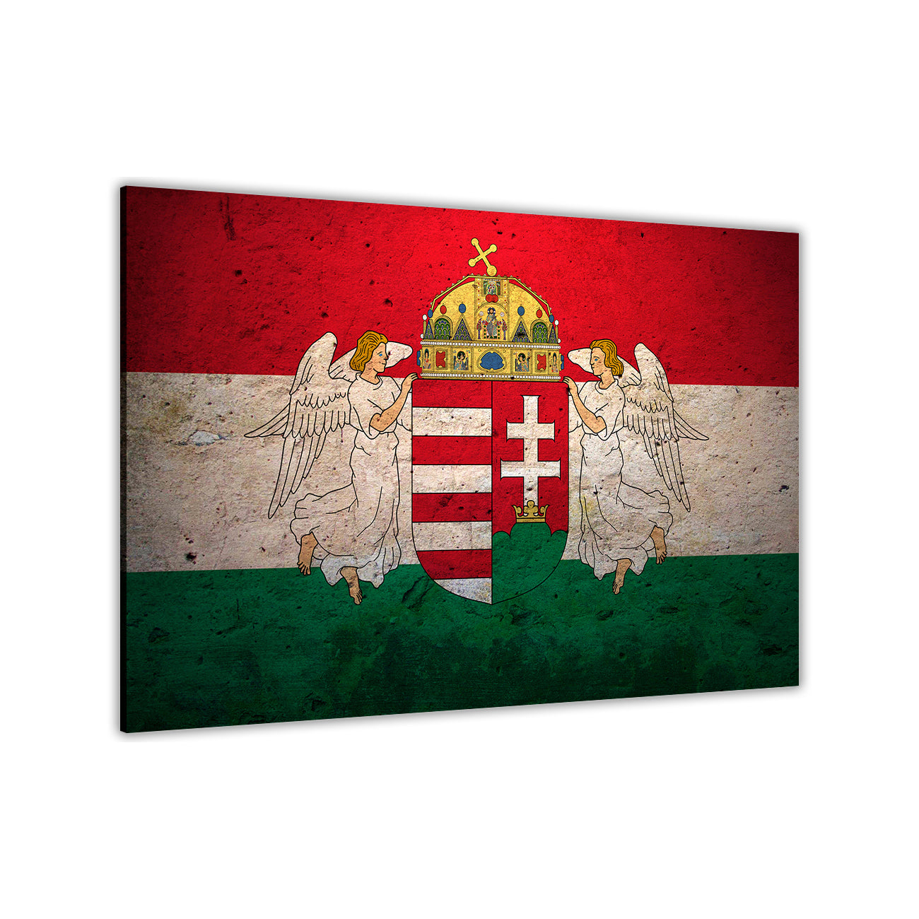 Hungarian Flag Canvas Wall Art Picture Print for the Living Room, Bedroom, Home Decor