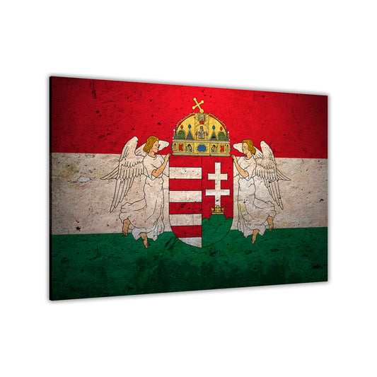 Hungarian Flag Canvas Wall Art Picture Print for the Living Room, Bedroom, Home Decor