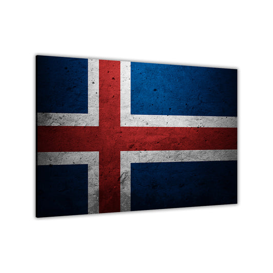Iceland Flag Canvas Wall Art Picture Print for the Living Room, Bedroom, Home Decor