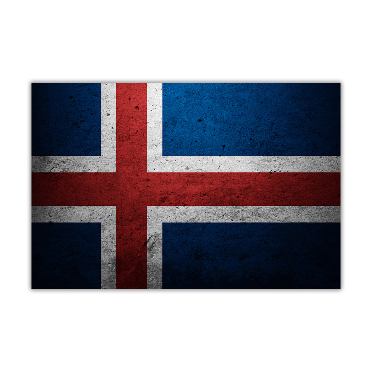 Iceland Flag Canvas Wall Art Picture Print for the Living Room, Bedroom, Home Decor