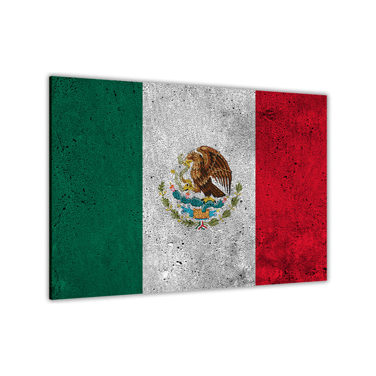 Mexico Flag Canvas Wall Art Picture Print for the Living Room, Bedroom, Home Decor