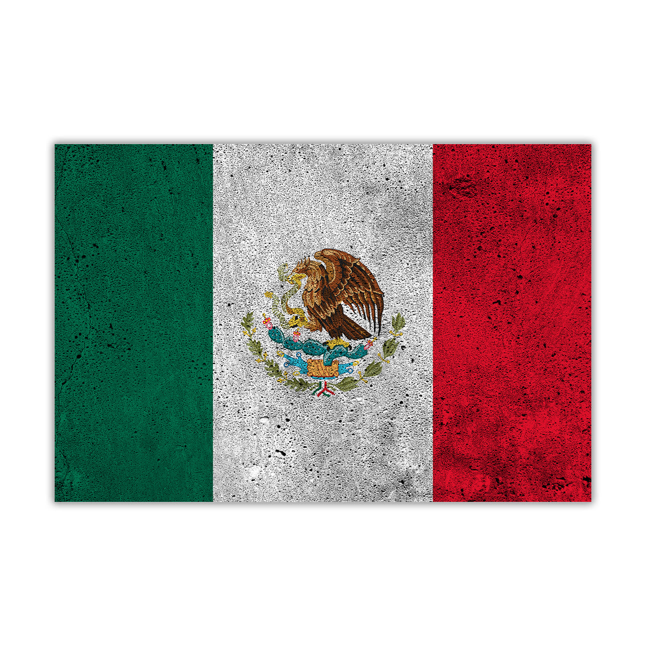 Mexico Flag Canvas Wall Art Picture Print for the Living Room, Bedroom, Home Decor
