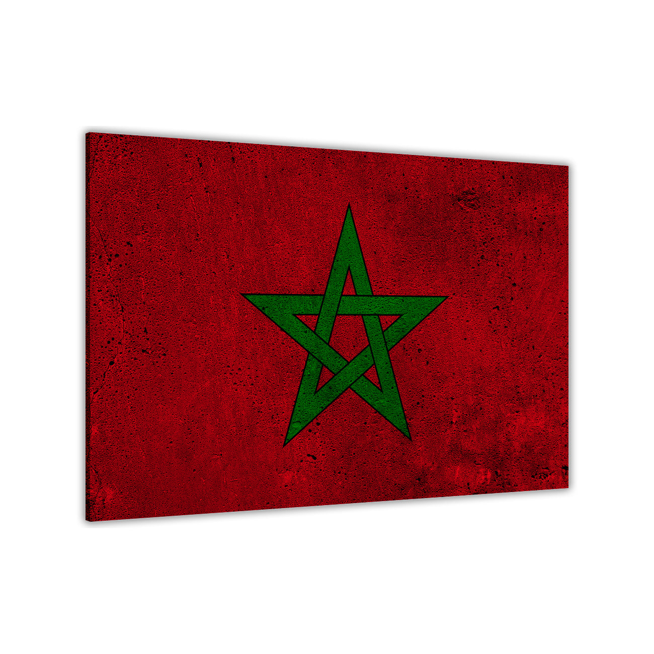 Morocco Flag Canvas Wall Art Picture Print for the Living Room, Bedroom, Home Decor