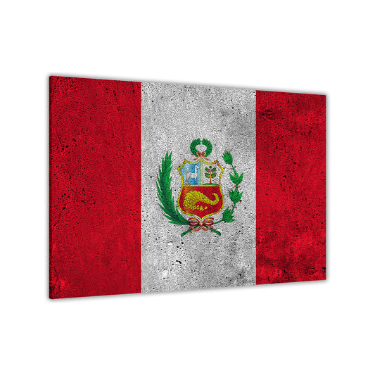 Peru Flag Canvas Wall Art Picture Print for the Living Room, Bedroom, Home Decor