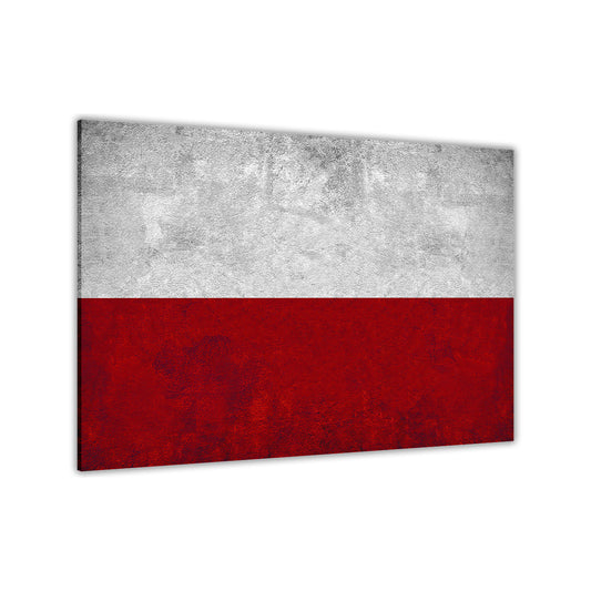 Poland Flag Canvas Wall Art Picture Print for the Living Room, Bedroom, Home Decor